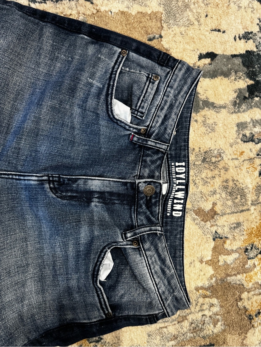 Women's Dark Wash Blue Jeans